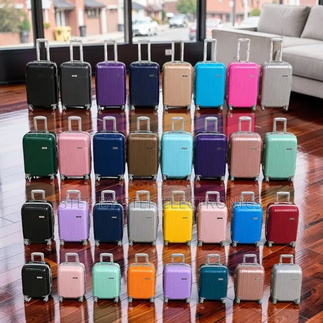 Stylish Durable 3-in-1 Unbreakable Rubber Plastic Suitcase Bags