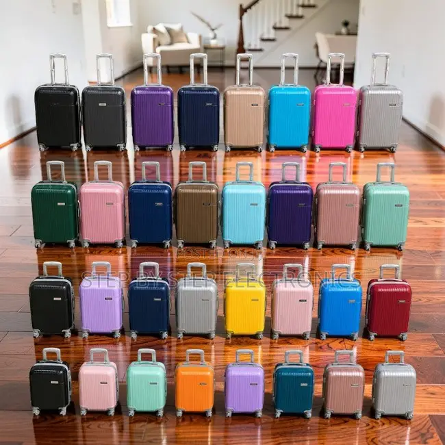 Tough Reliable 3-in-1 Unbreakable Rubber Plastic Suitcase Bags