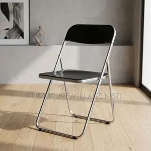 Black Acrylic Foldable Chair