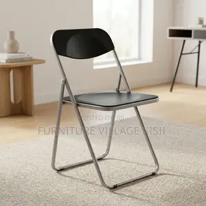 Black Acrylic Foldable Chair