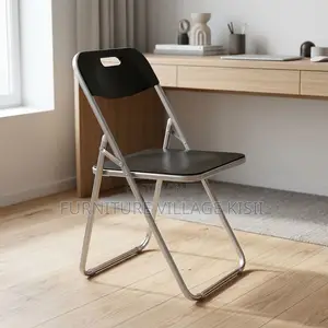 Black Acrylic Foldable Chair