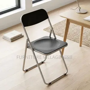 Black Acrylic Foldable Chair