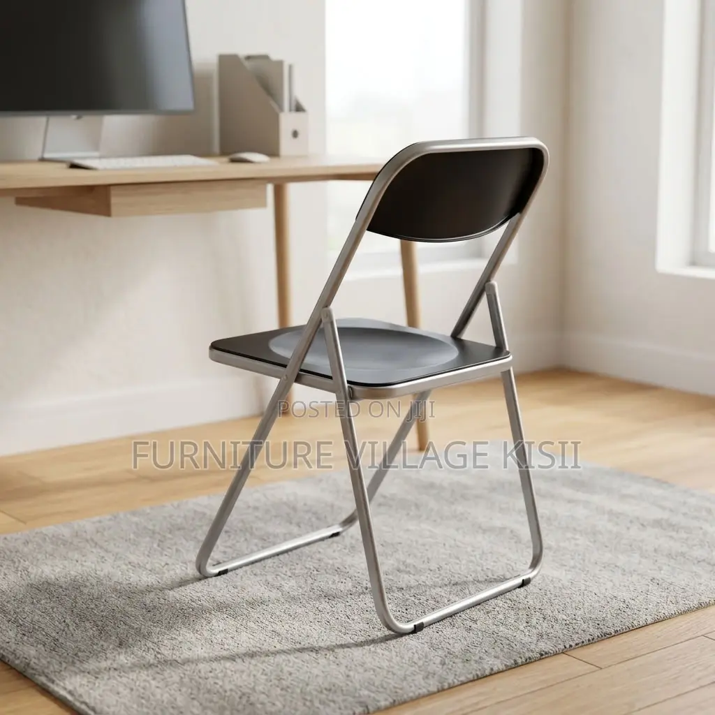Black Acrylic Foldable Chair