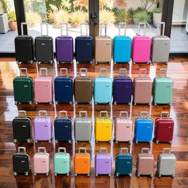 Lightweight Spacious 3-in-1 Unbreakable Rubber Plastic Suitcase Bags