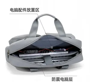 Executive 15.6" Padded Laptop Shoulder Bag Waterproof Casual Briefcase
