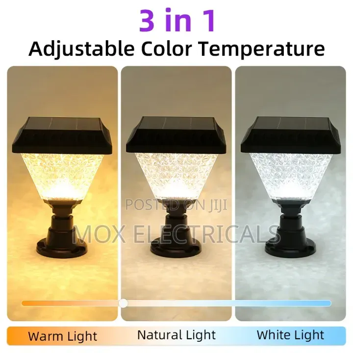 LED Solar Outdoor Pillar Lights