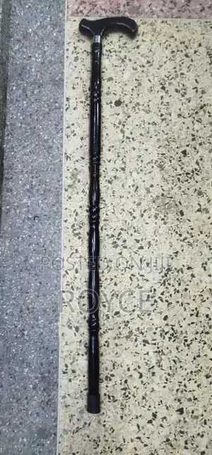 Black Wooden Walking Stick