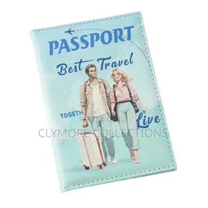 Stylish Synthetic Leather Passport Holder RFID Blocking Travel Cover