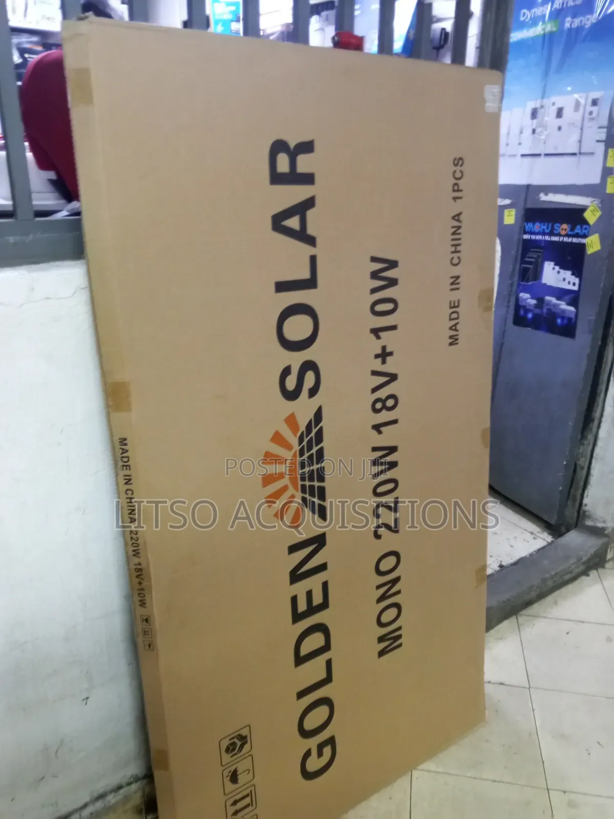 Golden Solar Panel 220W Mono 18V – Brand New