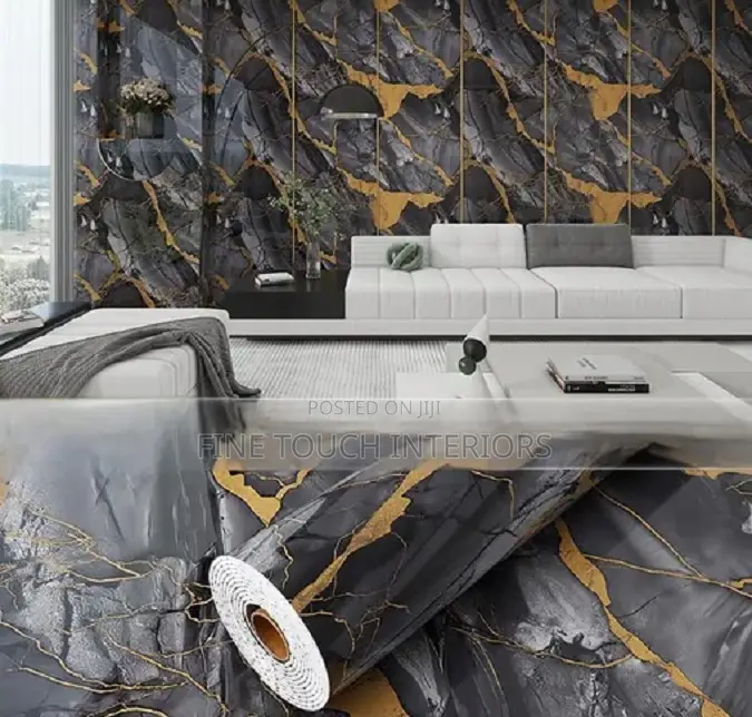 Elegant Marble Contact Paper for Furniture