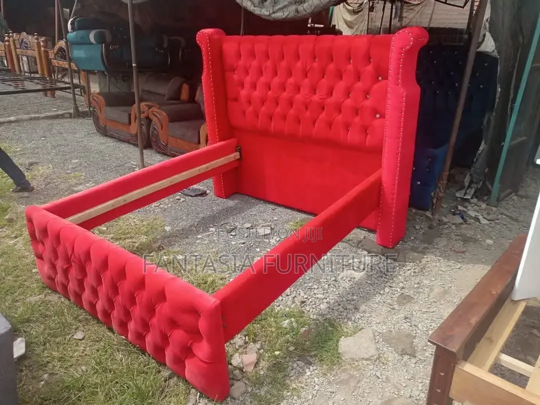 5 by 6 Red Chester Beds