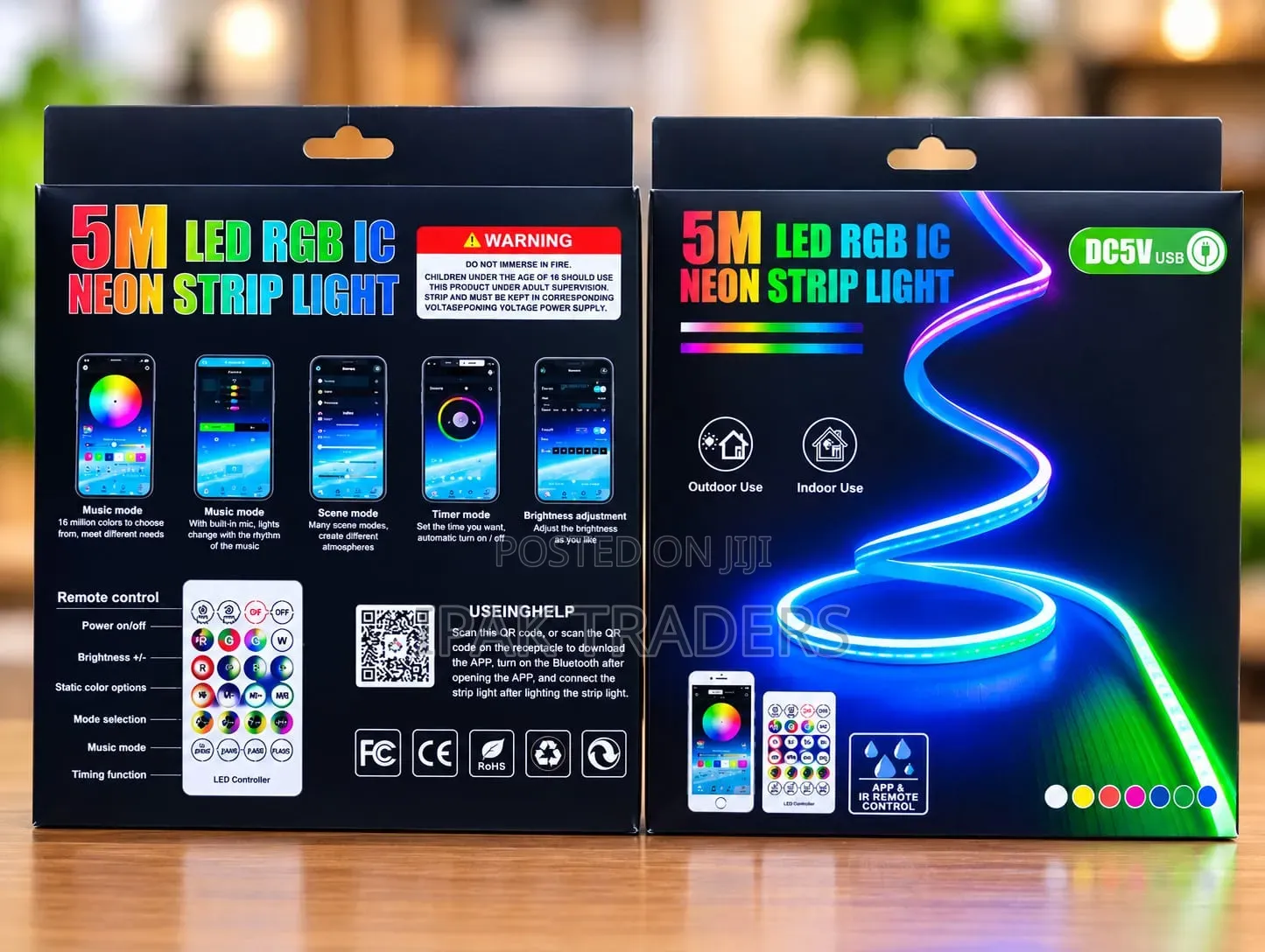 5M RGB LED Neon Rope Lights 16.4FT Outdoor Waterproof