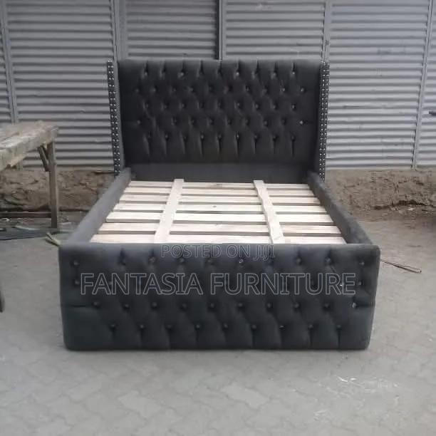 Dark Grey Bed Size 5 by 6 + Free Delivery