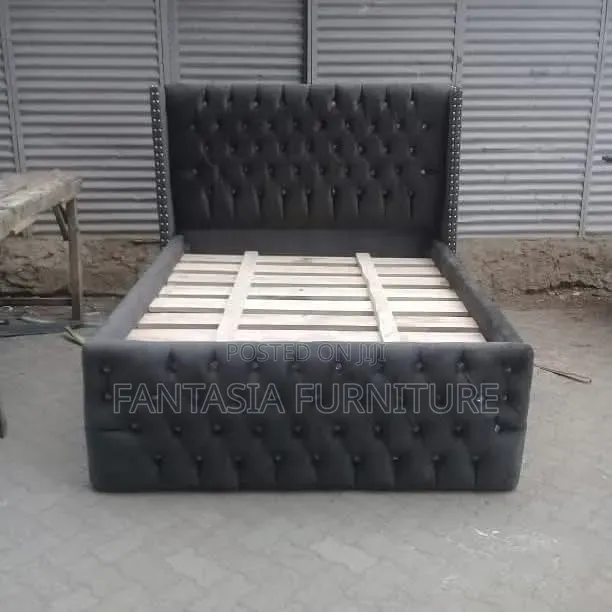 Dark Grey Bed Size 5 by 6 + Free Delivery