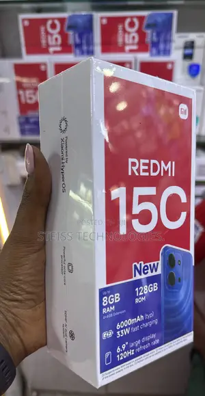 New Xiaomi Redmi 15C 4G 128 GB Black