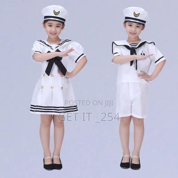 Professional Children's Marine Hostess Host Sailor Cosplay Costume