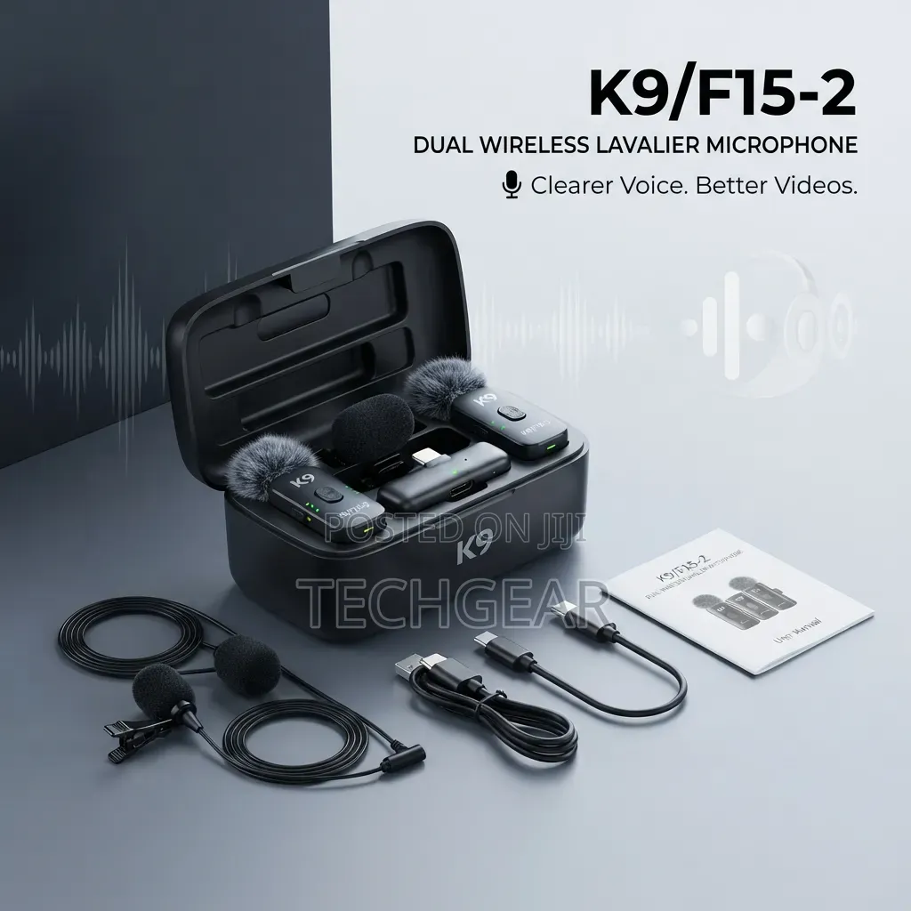 /F15-2 Dual Wireless Lavalier Microphone