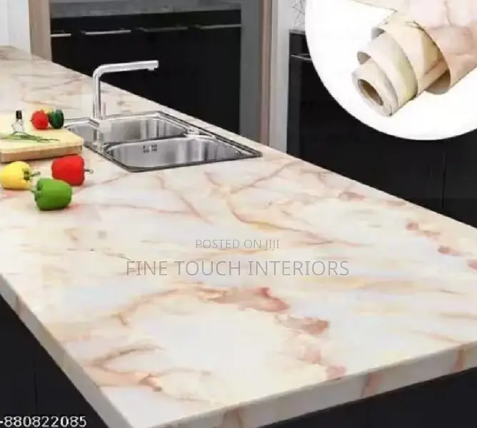 Modern Marble Wallpaper for Kitchen Surfaces