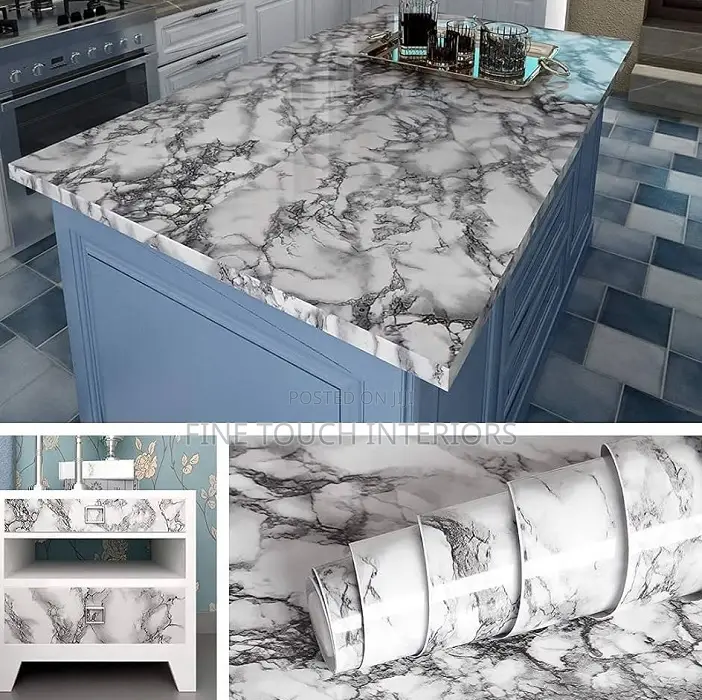 Modern Marble Wallpaper for Kitchen Surfaces