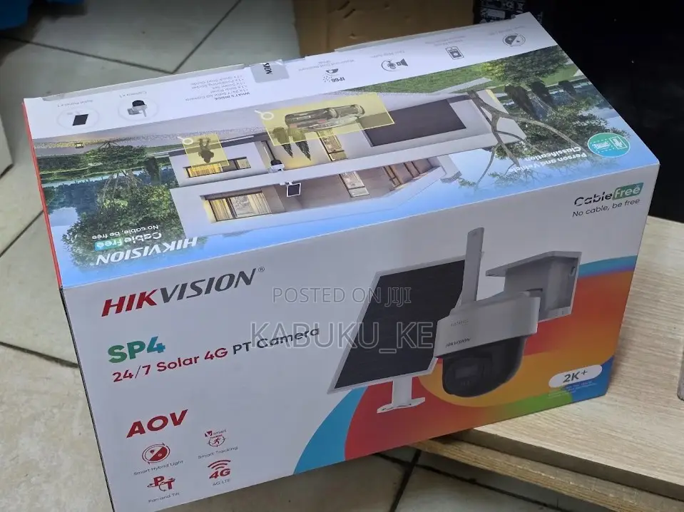 4mp Solar Powered 4g Hikvision CCTV Security Outdoor Camera