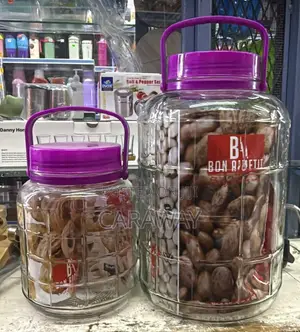 Glass Jar 8L With Lid and Handle