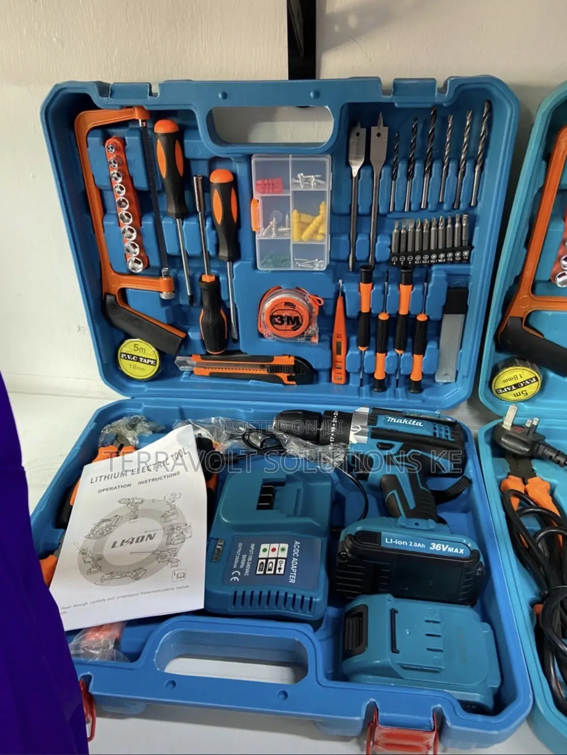 36v Makita 36V Max Cordless Drill Complete Toolkit Set