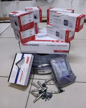 Hikvision 8CH CCTV Installation Kit – 8 Cameras Full Package