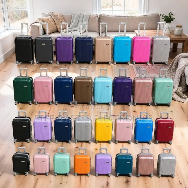 Strong Handles Durable 3-in-1 Unbreakable Rubber Plastic Suitcase Bags
