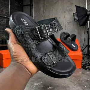 Clarks Pebbled Leather Sandals
