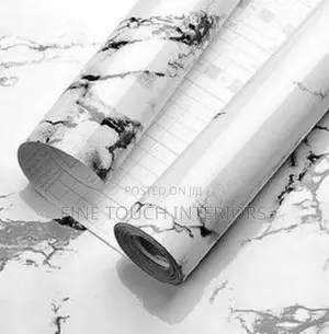 Natural Marble Effect Wallpaper- Peel Stick
