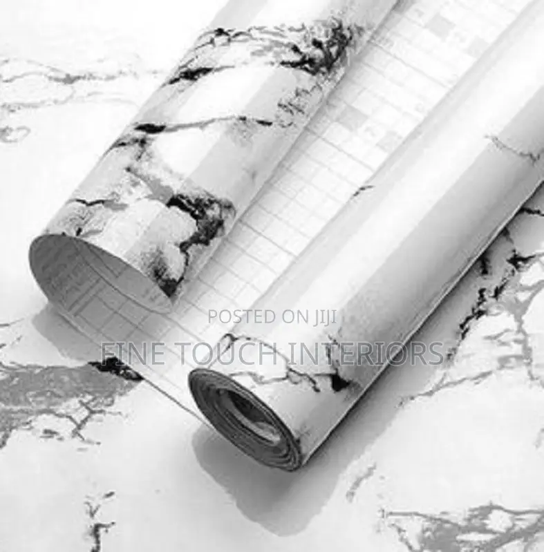 Natural Marble Effect Wallpaper- Peel Stick