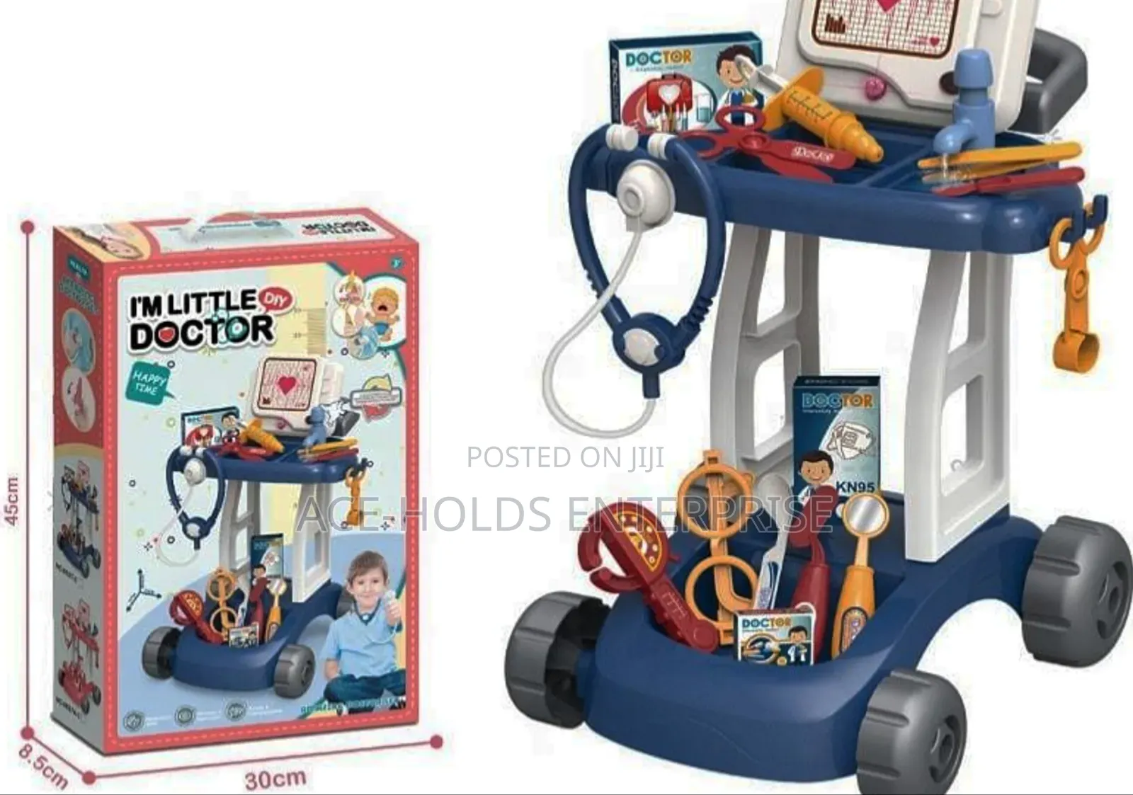45cm X 30cm X 8.5cm - I'm a Little Doctor Kids Play Stationary Set
