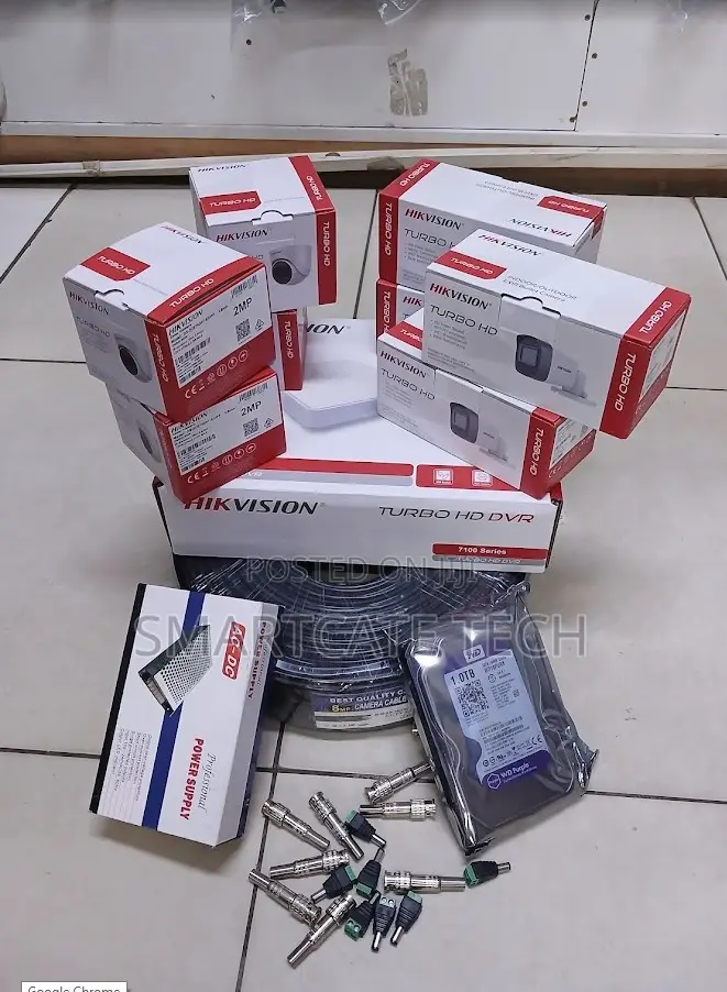 Hikvision 8 Camera DVR Kit – Complete Home Business CCTV System