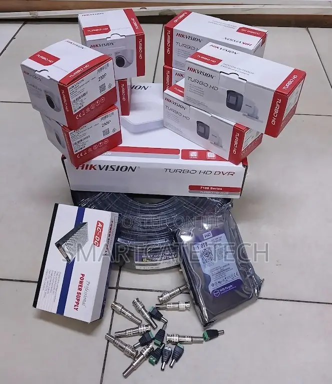 Hikvision 8 CCTV Cameras Full Set – 8 Channel DVR Surveillance Kit