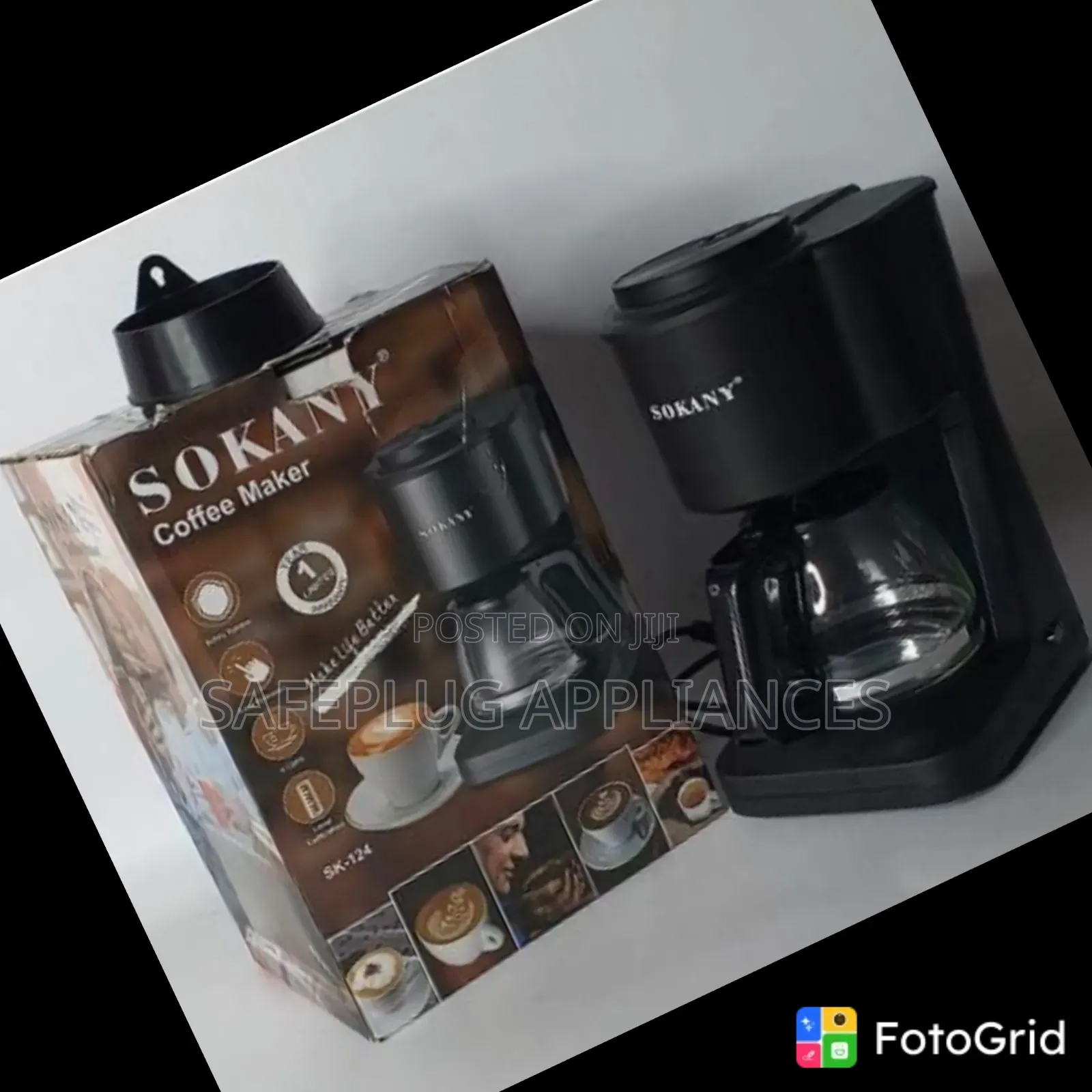 Sokany Sk-124 Coffee Brewing Machine – 650w | 750ml Capacity 