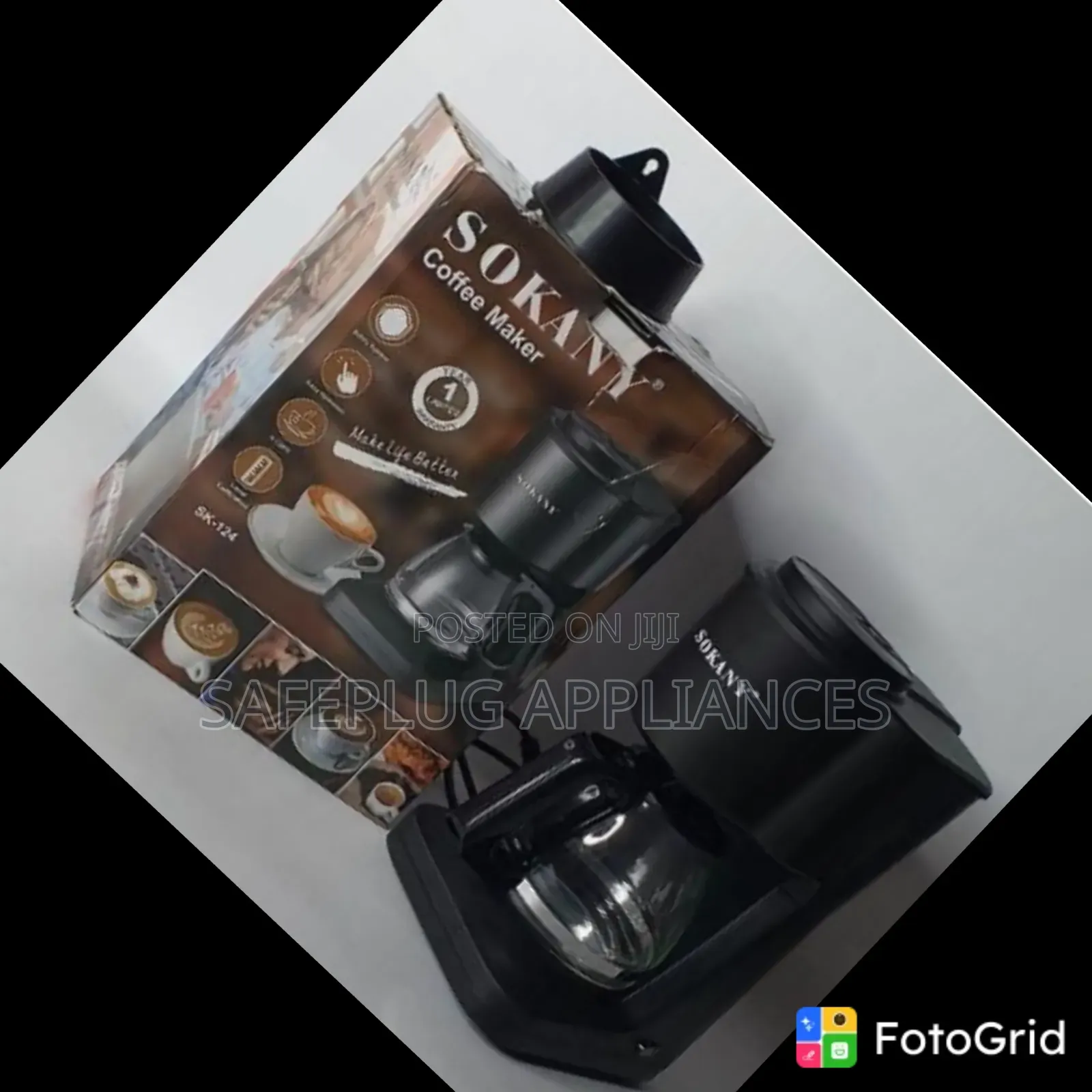 Sokany Sk-124 750ml Electric Coffee Maker – 650w | KSH