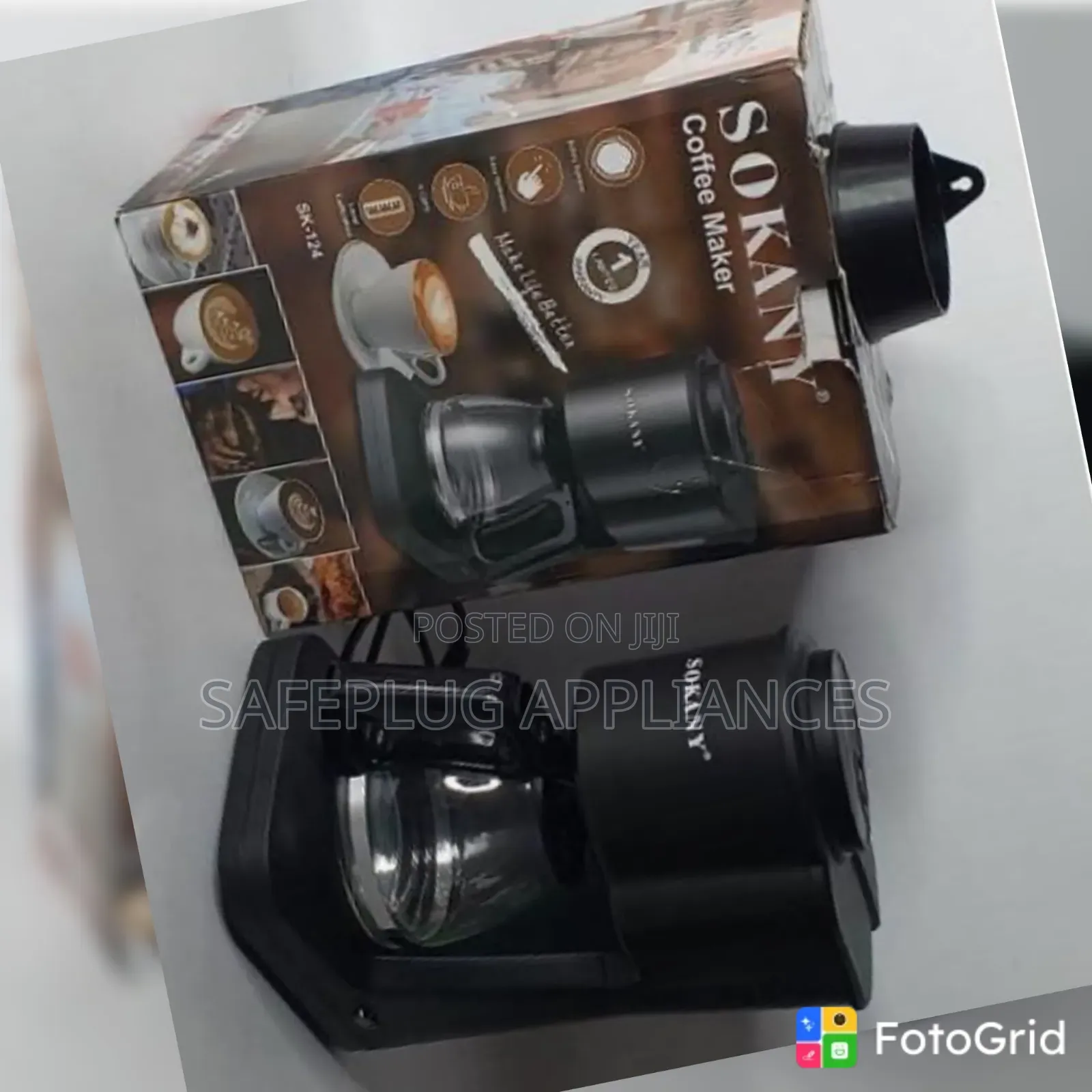 Sokany Sk-124 750ml Electric Coffee Maker – 650w | KSH
