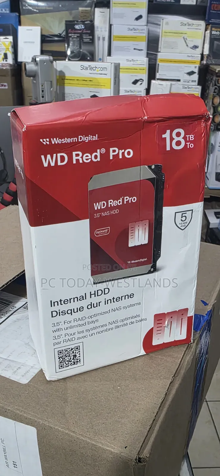 Western Digital 18tb Red Pro 7200 RPM Sata Iii 3.5" Internal Nas HDD