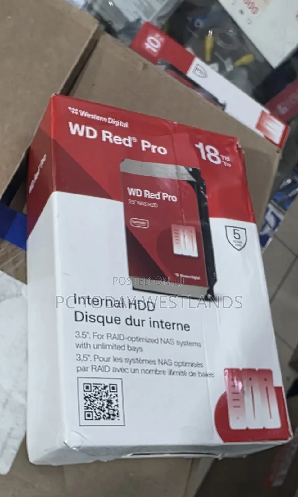 Western Digital 18tb Red Pro 7200 RPM Sata Iii 3.5" Internal Nas HDD
