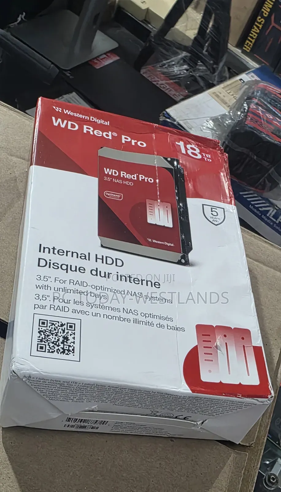 Western Digital 18tb Red Pro 7200 RPM Sata Iii 3.5" Internal Nas HDD