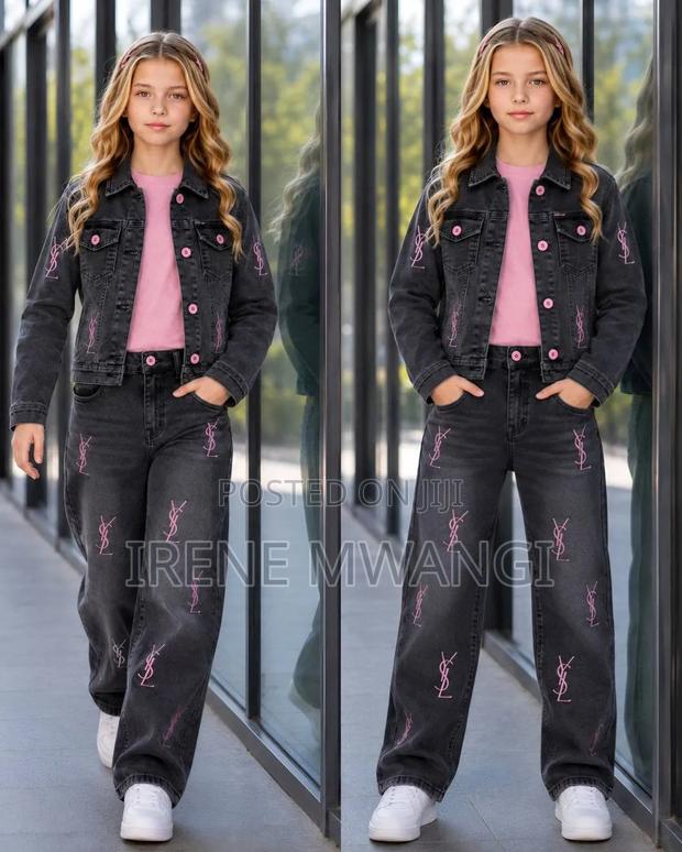 3pc Denim Girls Set - main view