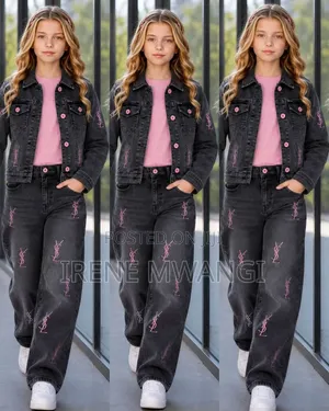 3pc Denim Girls Set