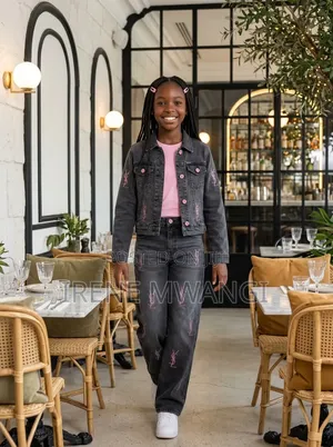 3pc Denim Girls Set