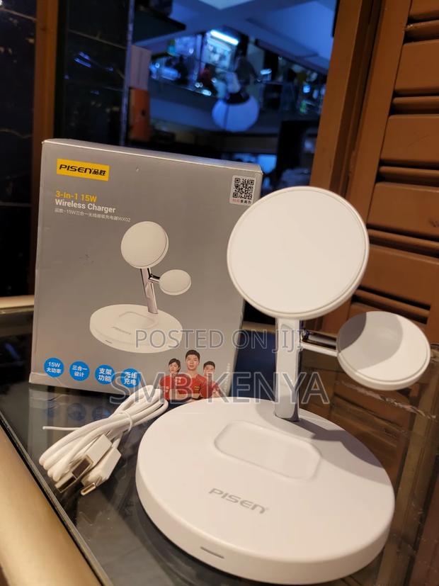 3 in 1 15w Wireless Charger-Wx02 - thumbnail 2