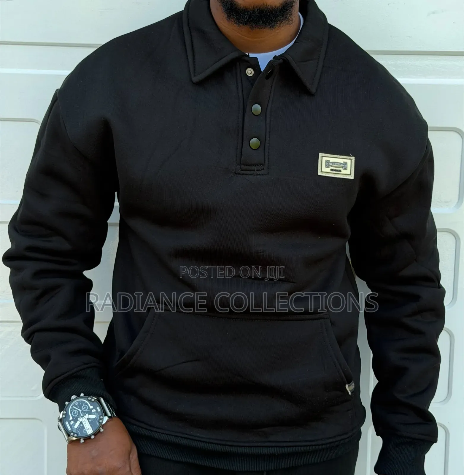 Buttoned Men Designer Hooddies