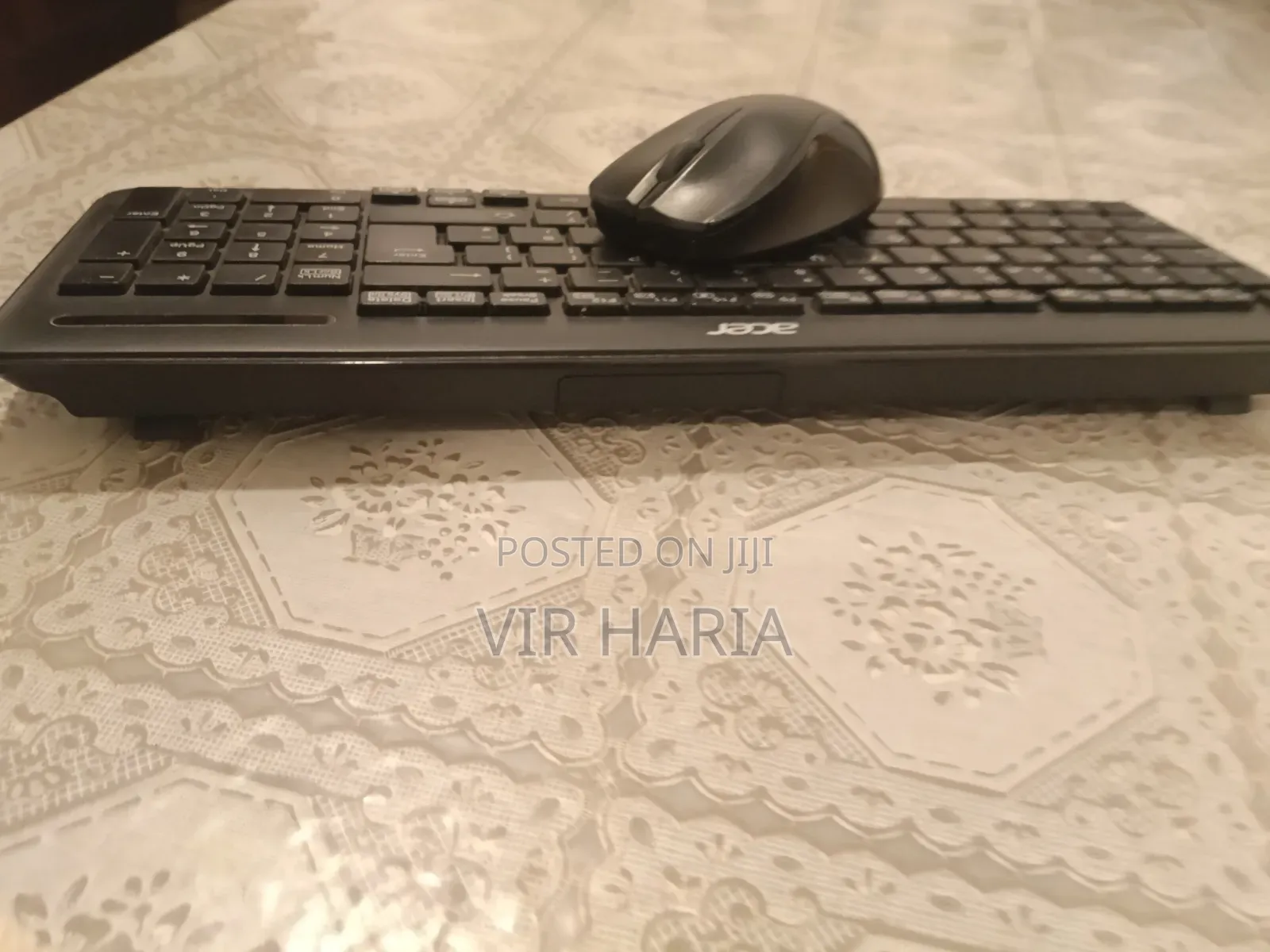 Acer Wireless Keyboard Mouse Combo (Full Size, Black) – Like New