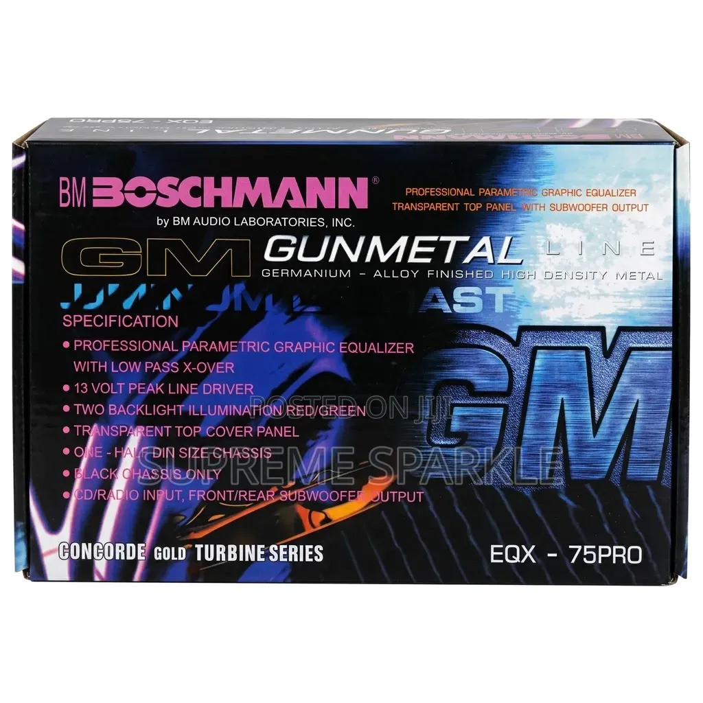 Boschmann Eqx-75pro Professional 7-Band Parametric Equaliser.Car Audio