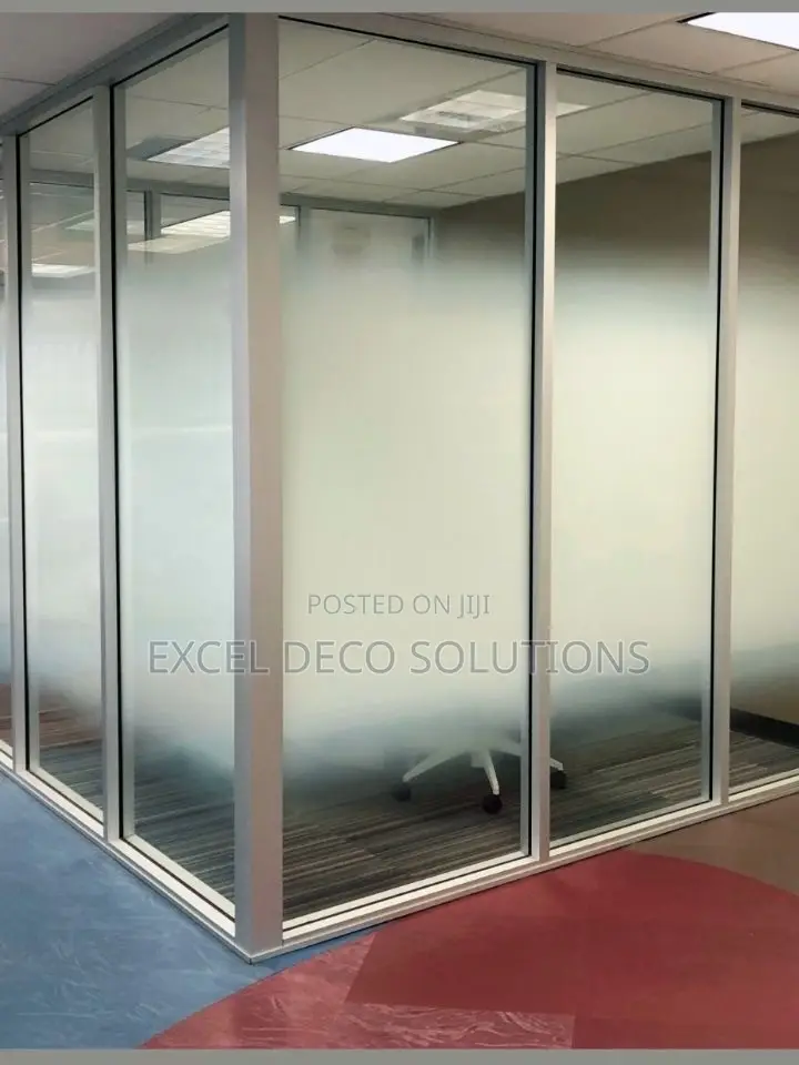 Gradient Frosted Window Film - White Ombre Glass Privacy Sticker