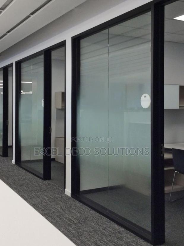 Gradient Frosted Window Film - White Ombre Glass Privacy Sticker