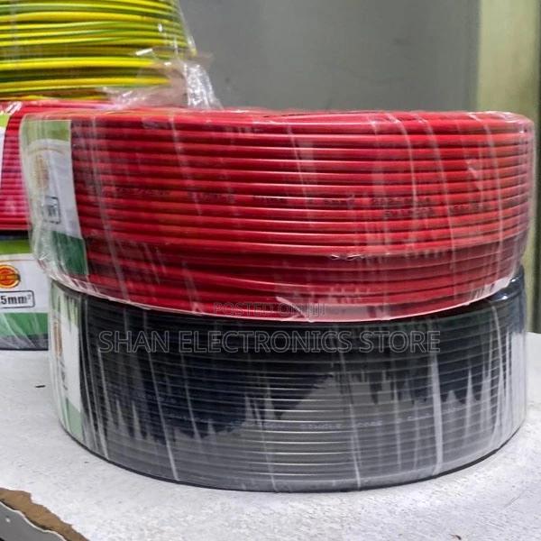 2.5mm Single Core Electrical Wire – 90m Roll – Black Yellow Red